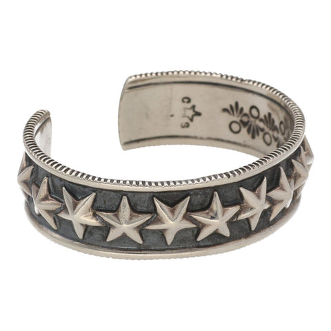 【中古】 CODY SANDERSON コディサンダーソン ダブルデップスターコインエッジブレスレット バングル シルバー アクセサリー ジュエリー カフ 21007406 AO