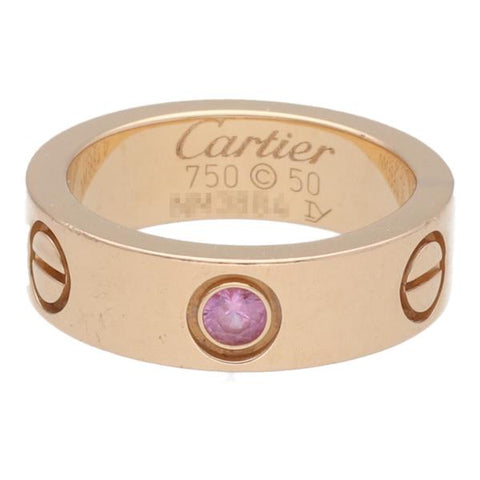 カルティエ/Cartier LOVE RING B4064450 K18PG/ピンクサファイア ピンクゴールド 50 8号 ラブリング 指輪 1P メンズ・レディース 兼用 歌舞伎屋 【中古】  21021885RS