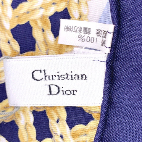 【中古】 Christian Dior クリスチャン・ディオール  レディースマフラー・ストール   船デザインスカーフ 22005649 YM