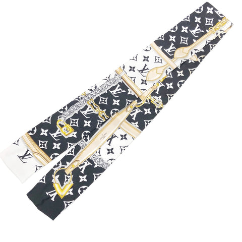 【中古】 LOUIS VUITTON ルイ・ヴィトン バンドー モノグラム コンフィデンシャル メンズスカーフ  M78656 ツイリー スカーフ 22005709 YM