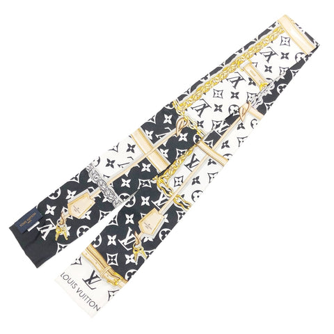 【中古】 LOUIS VUITTON ルイ・ヴィトン バンドー モノグラム コンフィデンシャル メンズスカーフ  M78656 ツイリー スカーフ 22005709 YM