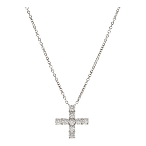 【中古】 Harry Winston ハリーウィンストン シンボルズ ミニクロス・ペンダント PEDPREMCRMC Pt950 ダイヤモンド プラチナ ネックレス 22009028 RS