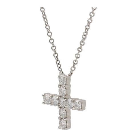 【中古】 Harry Winston ハリーウィンストン シンボルズ ミニクロス・ペンダント PEDPREMCRMC Pt950 ダイヤモンド プラチナ ネックレス 22009028 RS