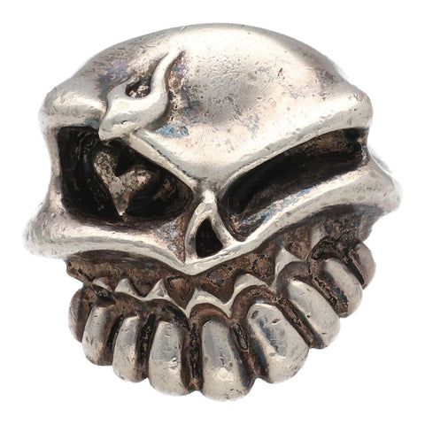 【中古】 STARLINGEAR スターリンギア パンチャーリング スカル ドクロ トゥース 指輪 シルバー アクセサリー 22013339 AO