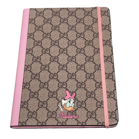 【中古】 GUCCI グッチ ディズニー×グッチ 661731 デイジー ラージ ノートブック コラボ ピンク 22014219