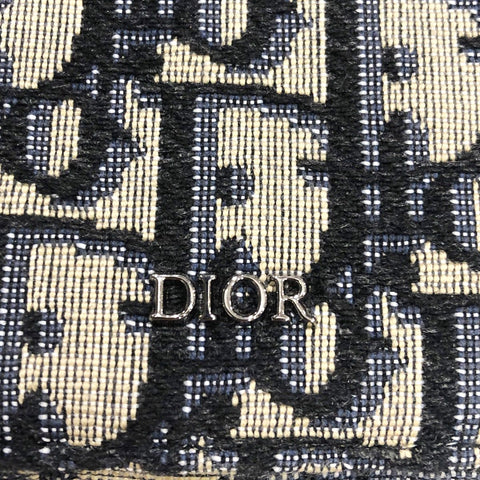 【中古】 Christian Dior クリスチャン・ディオール オブリーク D-TOUCH ﾊﾞｰﾃｨｶﾙ NANO ﾎﾟｰﾁ ネイビー 2ESBC271YSE_H05E 22021299 HO