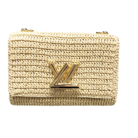 【中古】 LOUIS VUITTON ルイ・ヴィトン ツイストMM ラフィア ショルダーバッグ M59909 22033396 YM