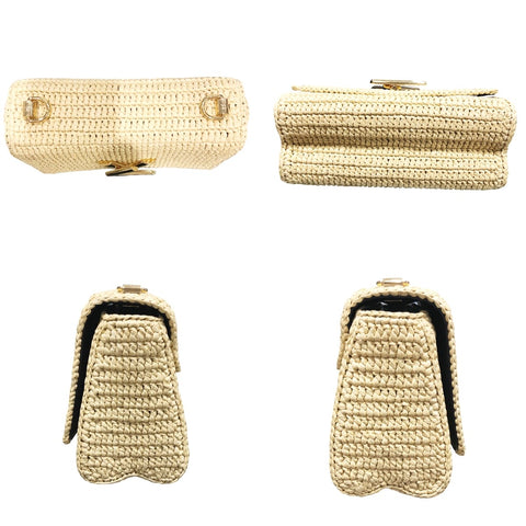 【中古】 LOUIS VUITTON ルイ・ヴィトン ツイストMM ラフィア ショルダーバッグ M59909 22033396 YM