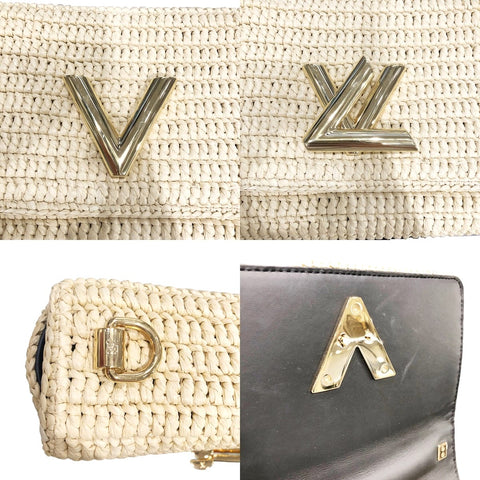 【中古】 LOUIS VUITTON ルイ・ヴィトン ツイストMM ラフィア ショルダーバッグ M59909 22033396 YM