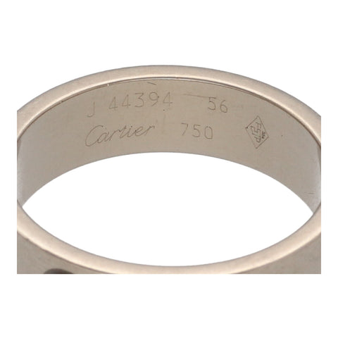 【中古】 Cartier カルティエ ラブリング B4084756 ＃56 K18WG ホワイトゴールド 指輪 22035637 DS