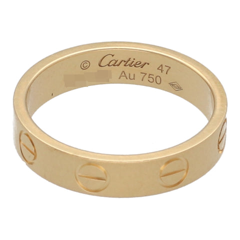 【中古】 Cartier カルティエ ウェディング リング 指輪・リング LOVE B4085000 YG　ラブ　指輪 22036463 LI