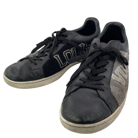 【中古】 LOUIS VUITTON ルイ・ヴィトン ルクセンブルグ ライン スニーカー グレー メンズ 7.5 サイズ メンズ 靴 シューズ 小物 22036522 AS