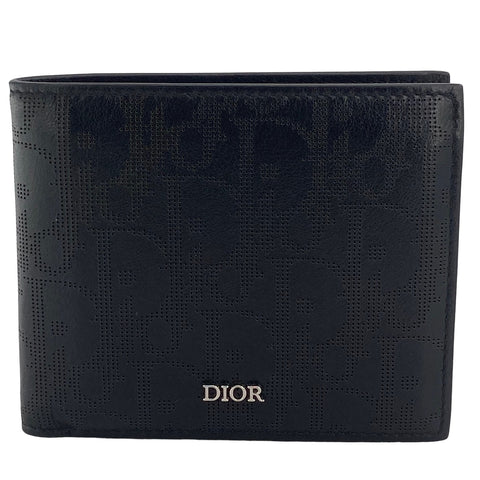 【中古】 Christian Dior クリスチャン・ディオール  ギャラクシー オブリーク 2つ折り財布 メンズ  22038772 AS