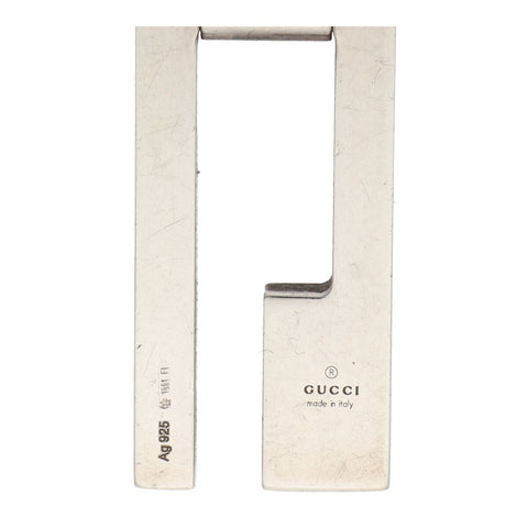 【中古】 GUCCI グッチ Gプレート ネックレス 145171 SV925 シルバー ペンダント 22038863DS