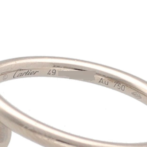 【中古】Cartier カルティエ 指輪 ジュスト アン クル B4226000 ホワイトゴールド スモールモデル #49 7号相当  22040401 MK