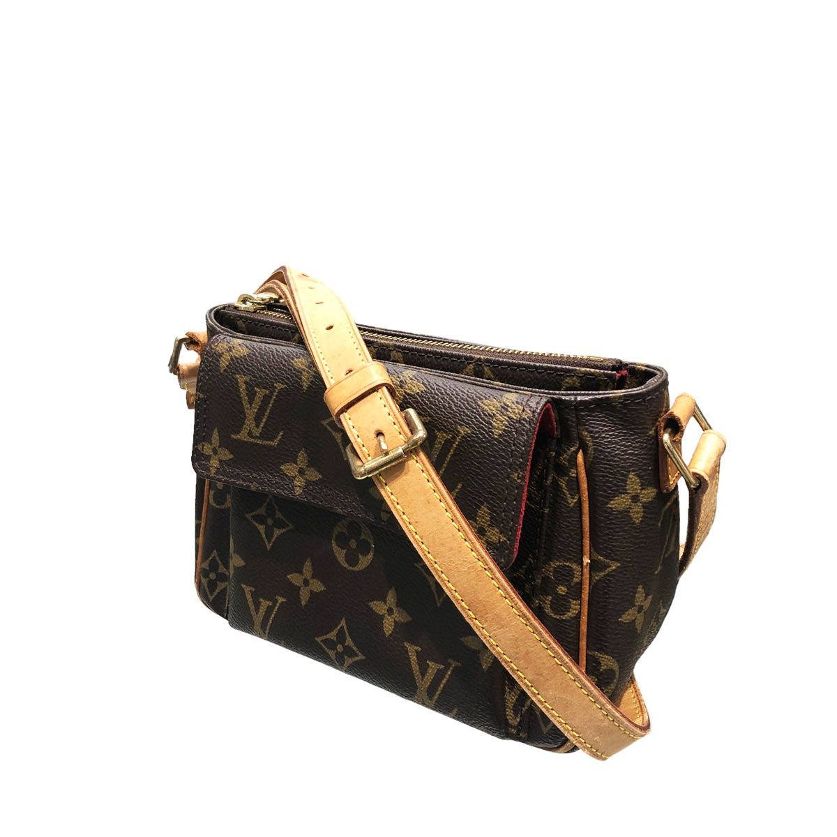 【中古】 LOUIS VUITTON ルイ・ヴィトン ヴィバ シテ PM  M51165 モノグラム ブラウン レディース ショルダーバッグ   22043213 RD