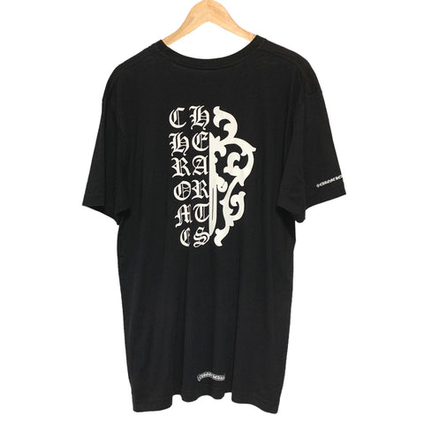 【中古】 CHROME HEARTS クロムハーツ  Tシャツ・カットソー ハーフダガー プリント Ｔシャツ  ダガープリント Tシャツ BK 22045510 YU