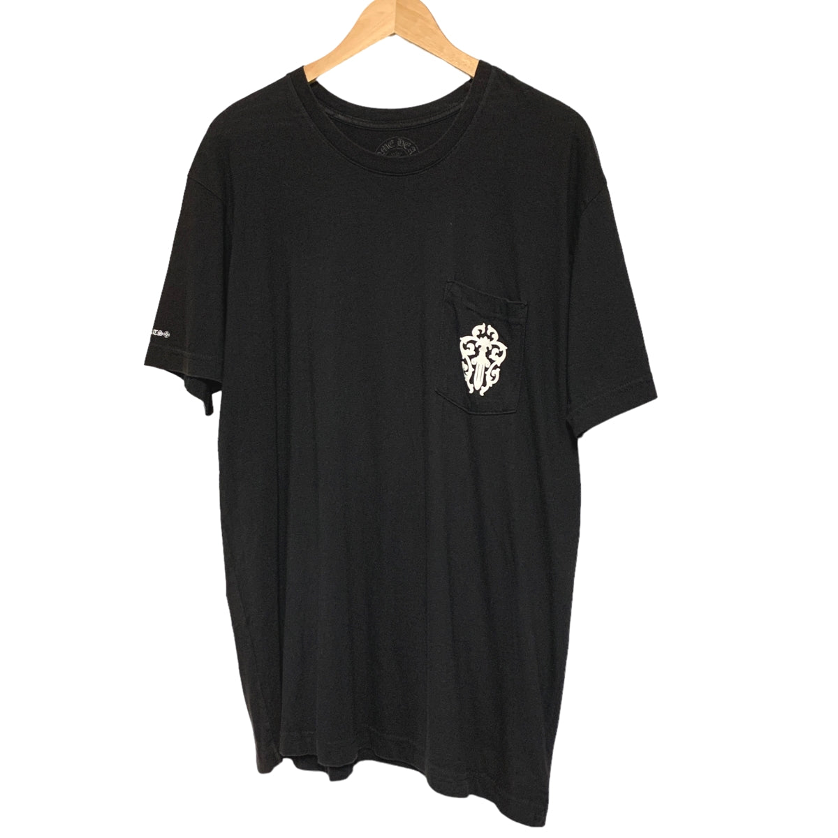 【中古】 CHROME HEARTS クロムハーツ  Tシャツ・カットソー ハーフダガー プリント Ｔシャツ  ダガープリント Tシャツ BK 22045510 YU