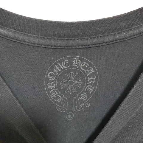 【中古】 CHROME HEARTS クロムハーツ  Tシャツ・カットソー ハーフダガー プリント Ｔシャツ  ダガープリント Tシャツ BK 22045510 YU