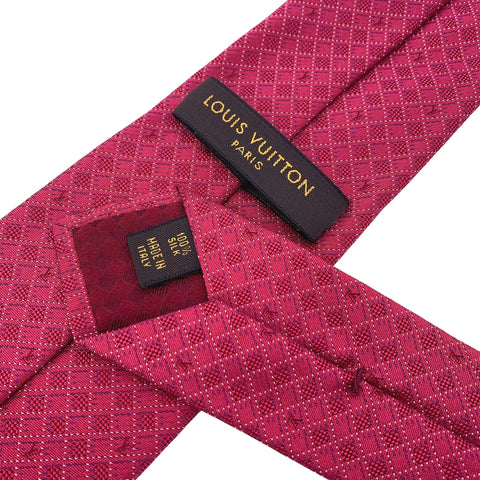 【中古】 LOUIS VUITTON ルイ・ヴィトン  ネクタイ   モノグラムネクタイ レッド 22047027 NT