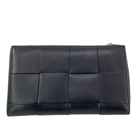 【中古】 Bottega Veneta ボッテガウェネタ ジップアラウンドウォレット 長財布 メンズ カーフスキン/ブラック 23001630 AS