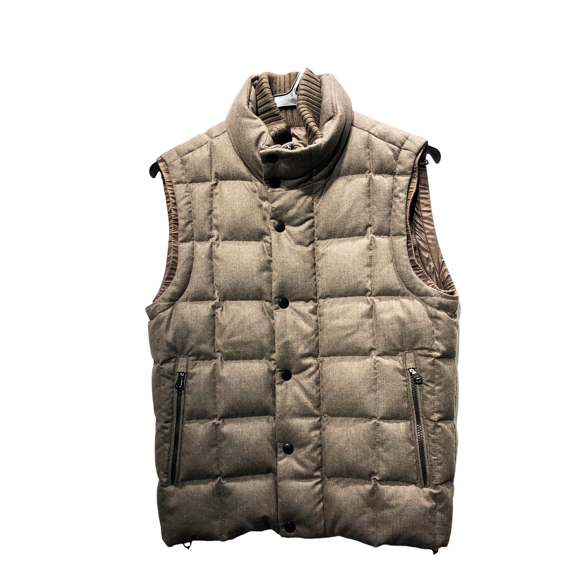 【中古】 MONCLER モンクレール テネイ ジレ ウール ダウンベスト 32091433690054272 サイズ:0 ベージュ アウター 23003676 DS