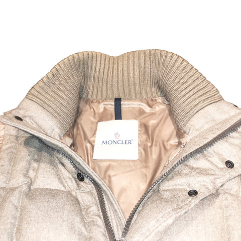 【中古】 MONCLER モンクレール テネイ ジレ ウール ダウンベスト 32091433690054272 サイズ:0 ベージュ アウター 23003676 DS