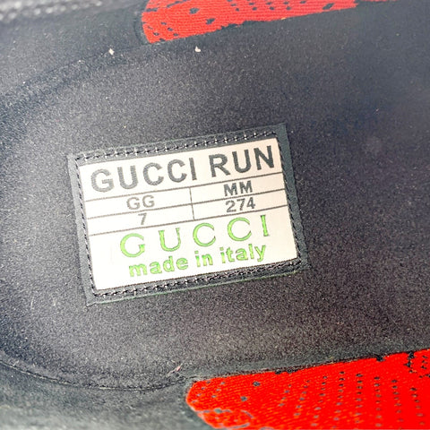 【中古】 GUCCI グッチ  スニーカー  680903USN10 ラン レースアップ スニーカー 23004450 YM