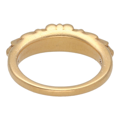 【中古】 CHROME HEARTS クロムハーツ ベイビー クラシック フローラルクロス リング 13号 22K ダイヤモンド パヴェ 指輪 23005526 RS