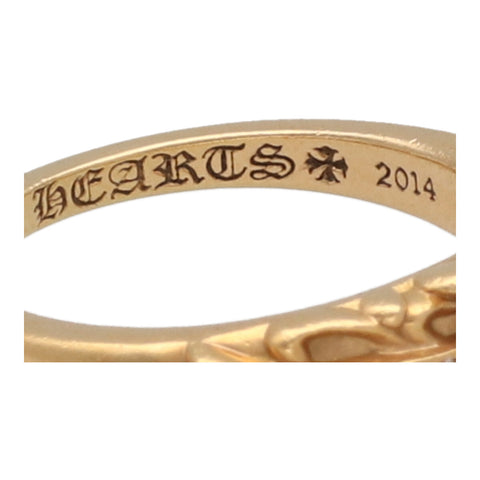 【中古】 CHROME HEARTS クロムハーツ ベイビー クラシック フローラルクロス リング 13号 22K ダイヤモンド パヴェ 指輪 23005526 RS