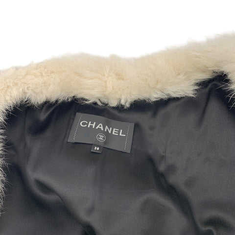 【中古】 CHANEL シャネル ラムスキンファージャケット コート アウター レディース P71634C63182 衣類 23005743 AO