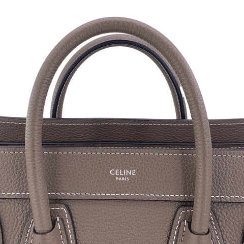 【中古】 CELINE セリーヌ ラゲージ ナノ ハンドバッグ  189243DRU.09SO ハンドバッグ ショルダー ドラムドカーフスキン スリ 23008808 AO