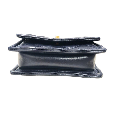 【中古】 CHANEL シャネル  ショルダーバッグ マトラッセ  ミニ マトラッセ ディープブルー 23008897 AK