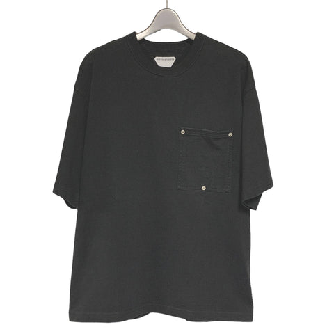 【中古】 Bottega Veneta ボッテガウェネタ リベット ポケット オーバーサイズ Tシャツ XS 702402 VKLZ0 ブラック 黒 半袖 トップス カットソー 23010341 RS