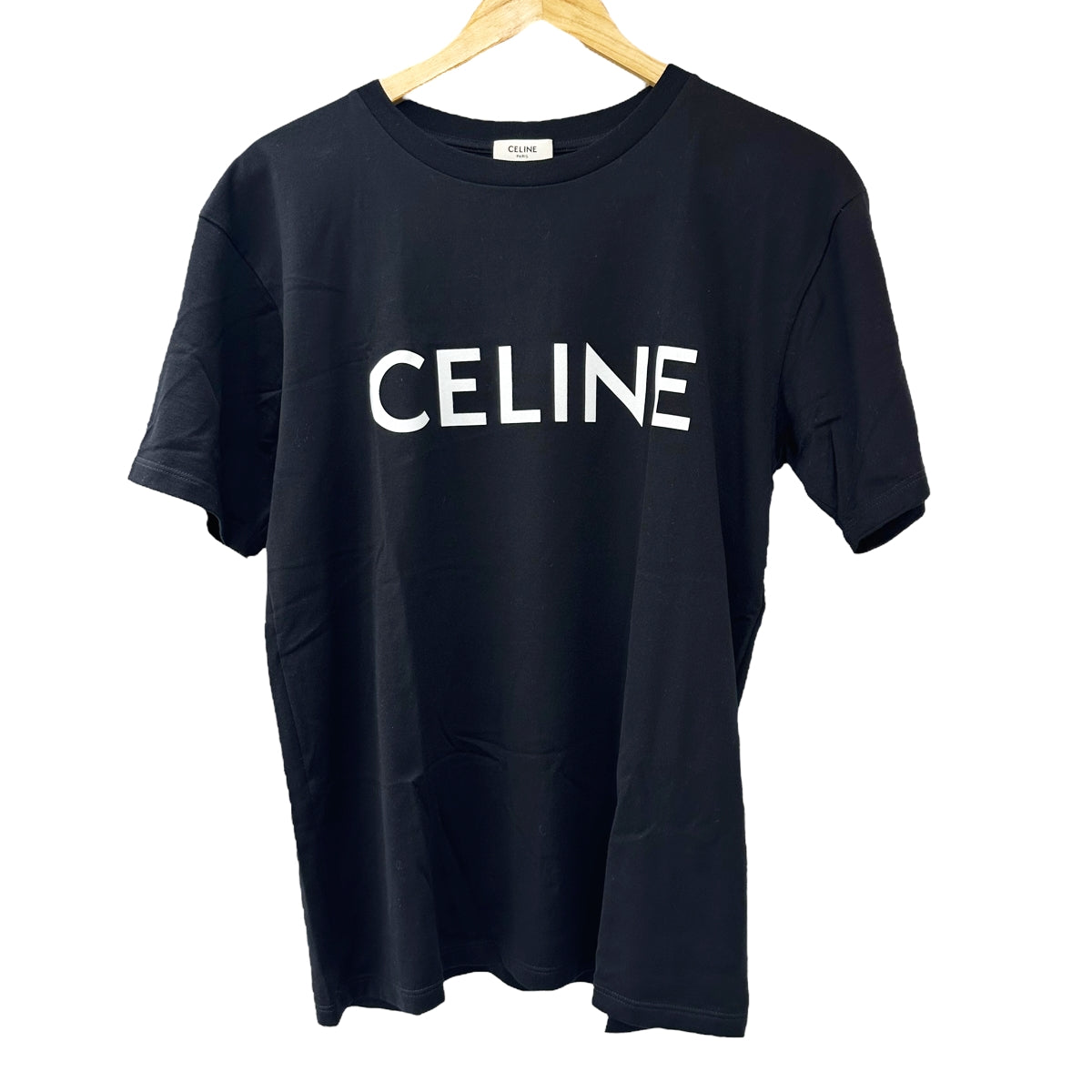 【中古】 CELINE セリーヌ ロゴ Tシャツ ブラック XSサイズ Tシャツ カットソー 半袖 メンズ 23012205 MY