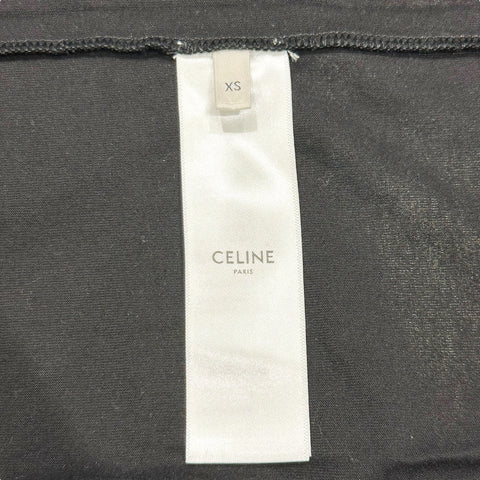 【中古】 CELINE セリーヌ ロゴ Tシャツ ブラック XSサイズ Tシャツ カットソー 半袖 メンズ 23012205 MY