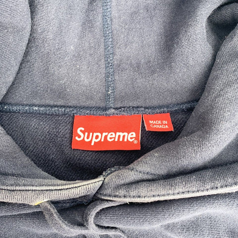 【中古】 SUPREME シュプリーム 20AW Cross Box Logo Hooded Sweatshirt Mサイズ ネイビー クロス ボックスロゴ パーカー スウェット 23013241DS