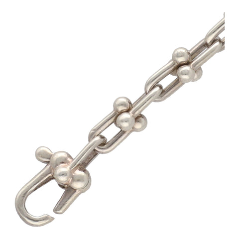 【中古】 Tiffany ＆ Co. ティファニー ハードウェア マイクロ リンク ブレスレット 60417059 Ag925 シルバー ミディアム  23013468 RS