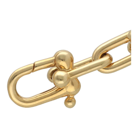 【中古】 Tiffany＆Co. ティファニー ハードウェア グラジュエイテッド リンク ネックレス 60153063 K18YG イエローゴールド チェーン 23013832 RS