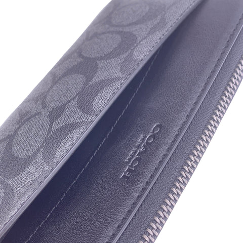 【中古】 COACH コーチ  メンズ財布   シグネチャー アコーディオン ジップウォレット 23014709 NT