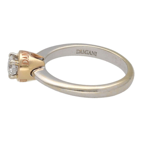 【中古】 Damiani ダミアーニ ソリテールリング 0.26ct 8.5号 20019522 K18 WG ダイヤモンド イエローゴールド ホワイトゴールド コンビ 指輪  23014922 RS