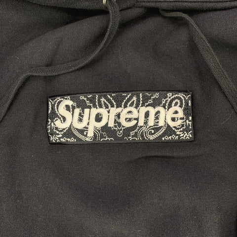 【中古】 SUPREME シュプリーム 19FW Bandana Box Logo Hooded Sweatshirt XLサイズ ブラック パーカー フーディ 23015226DS