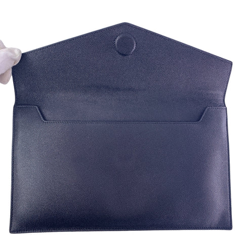 【中古】 Yves Saint Laurent イヴ サンローラン  クラッチバッグ・セカンドバッグ  5657391GF0J1000 アップタウンポーチ  グレインドプードルエンボスレザー bk 23016452 MK