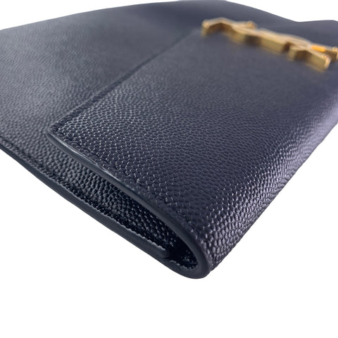【中古】 Yves Saint Laurent イヴ サンローラン  クラッチバッグ・セカンドバッグ  5657391GF0J1000 アップタウンポーチ  グレインドプードルエンボスレザー bk 23016452 MK