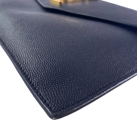 【中古】 Yves Saint Laurent イヴ サンローラン  クラッチバッグ・セカンドバッグ  5657391GF0J1000 アップタウンポーチ  グレインドプードルエンボスレザー bk 23016452 MK