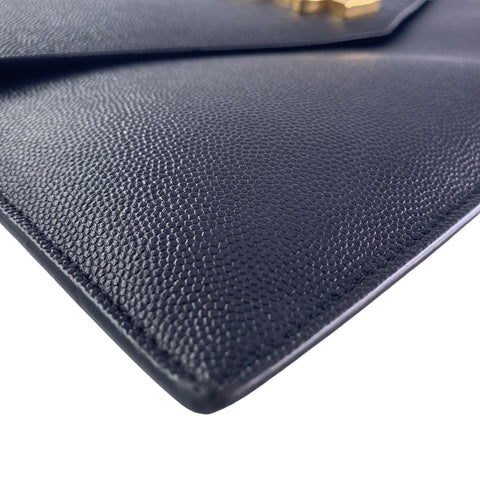 【中古】 Yves Saint Laurent イヴ サンローラン  クラッチバッグ・セカンドバッグ  5657391GF0J1000 アップタウンポーチ  グレインドプードルエンボスレザー bk 23016452 MK