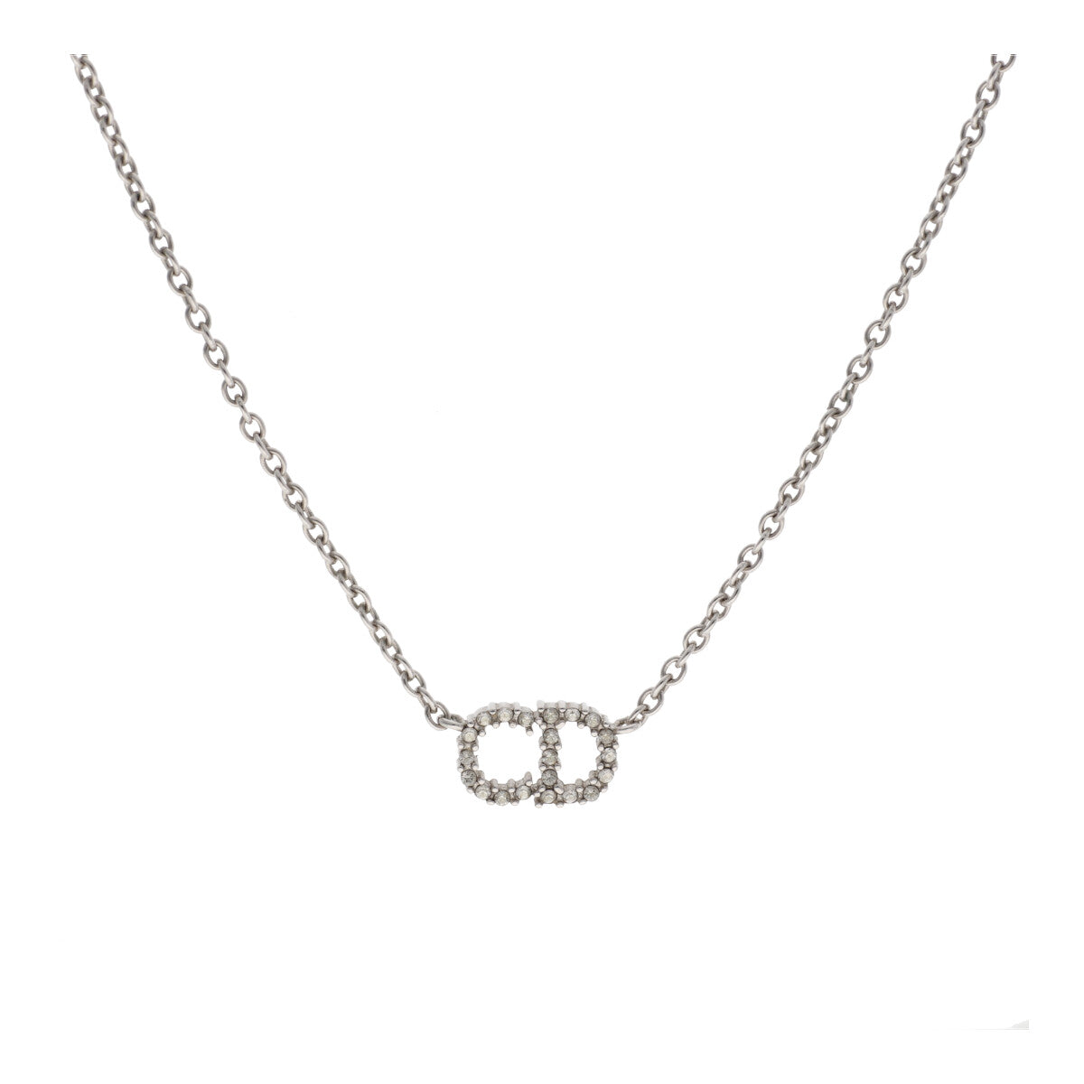 【中古】 Dior ディオール CLAIR D LUNE ネックレス N0717CDLCY_D102 シルバー CDロゴ ペンダント  23016738 DS