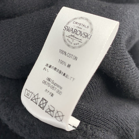 【中古】 SUPREME シュプリーム 19SS SWAROVSKI Box Logo Hooded Sweatshirt M ブラック 黒 スワロフスキー ボックスロゴ プルオーバー パーカー フーディ 23017069 RS