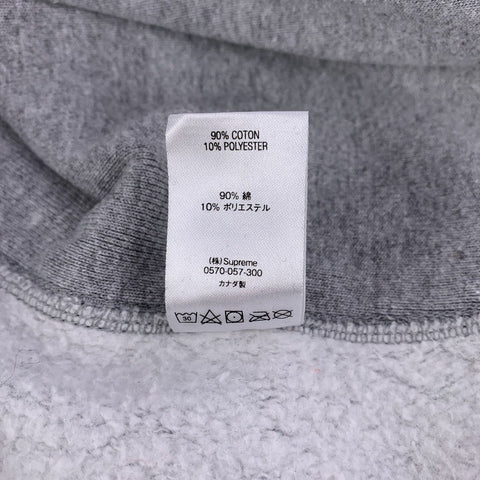 【中古】 SUPREME シュプリーム 21SS KAWS Chalk Logo Hooded Sweatshirt グレー Lサイズ ロゴ パーカー フーディ 23017070DS