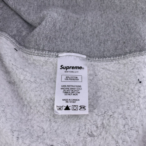 【中古】 SUPREME シュプリーム 21SS KAWS Chalk Logo Hooded Sweatshirt グレー Lサイズ ロゴ パーカー フーディ 23017070DS